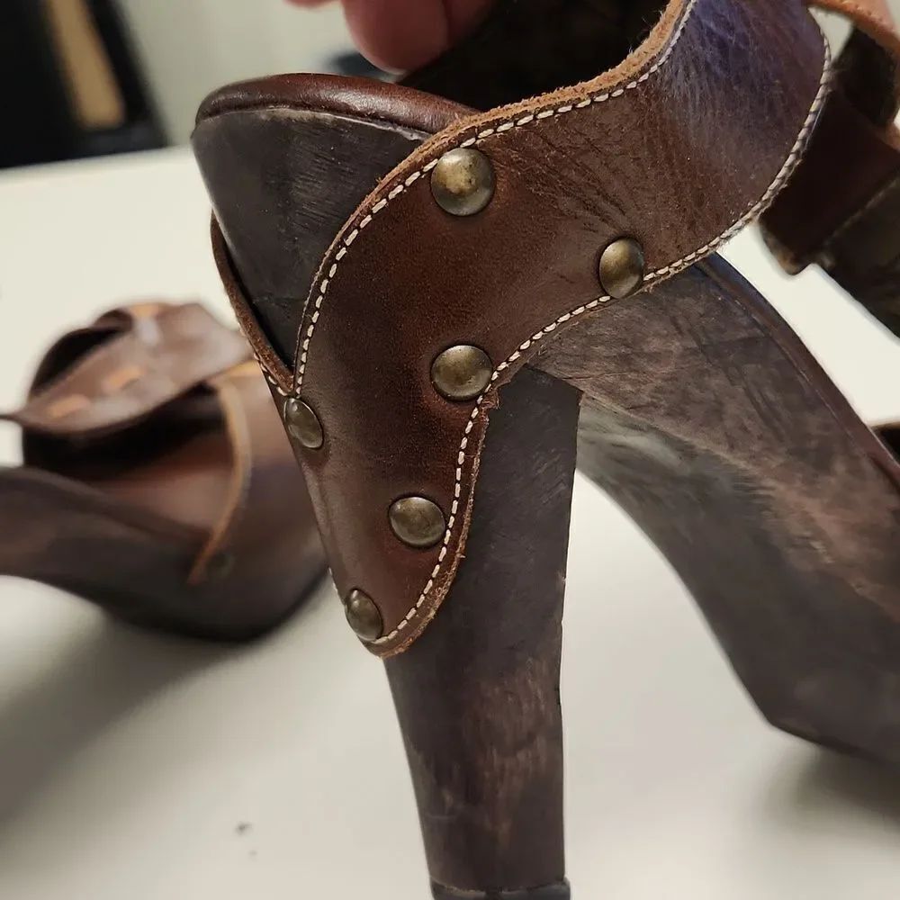 Bed Stu Cobbler Heels 9.5 B Shoes - Picture 11 of 16